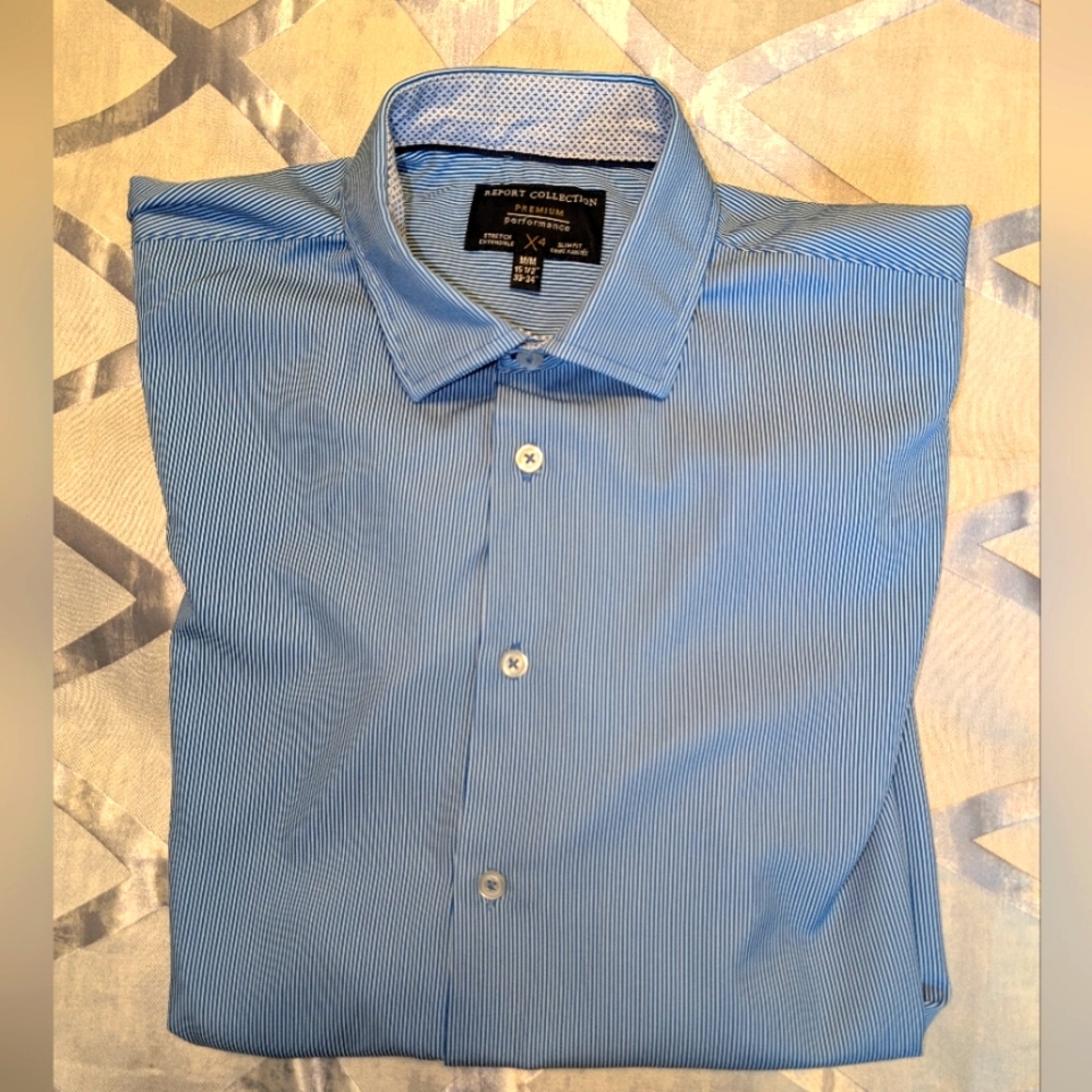Report Collection Blue Men's Shirt